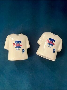 Phillies Ceramic Jersey Salt & Pepper Shakers